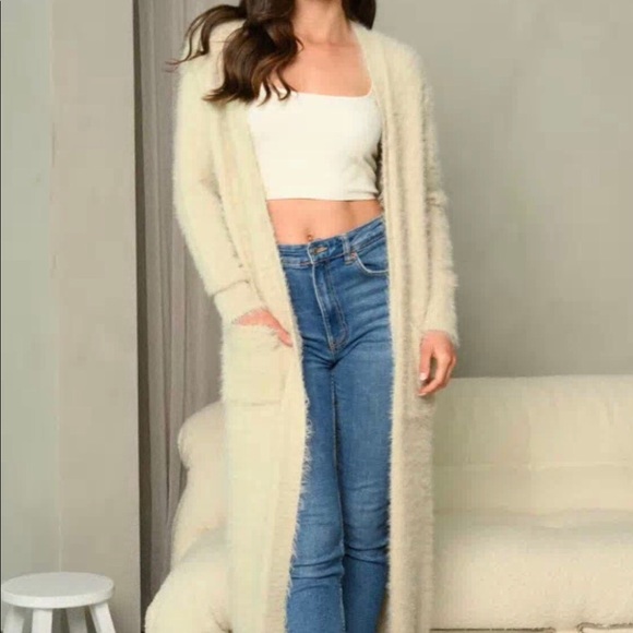 Fuzzy Knit Cardigan - Picture 3 of 8